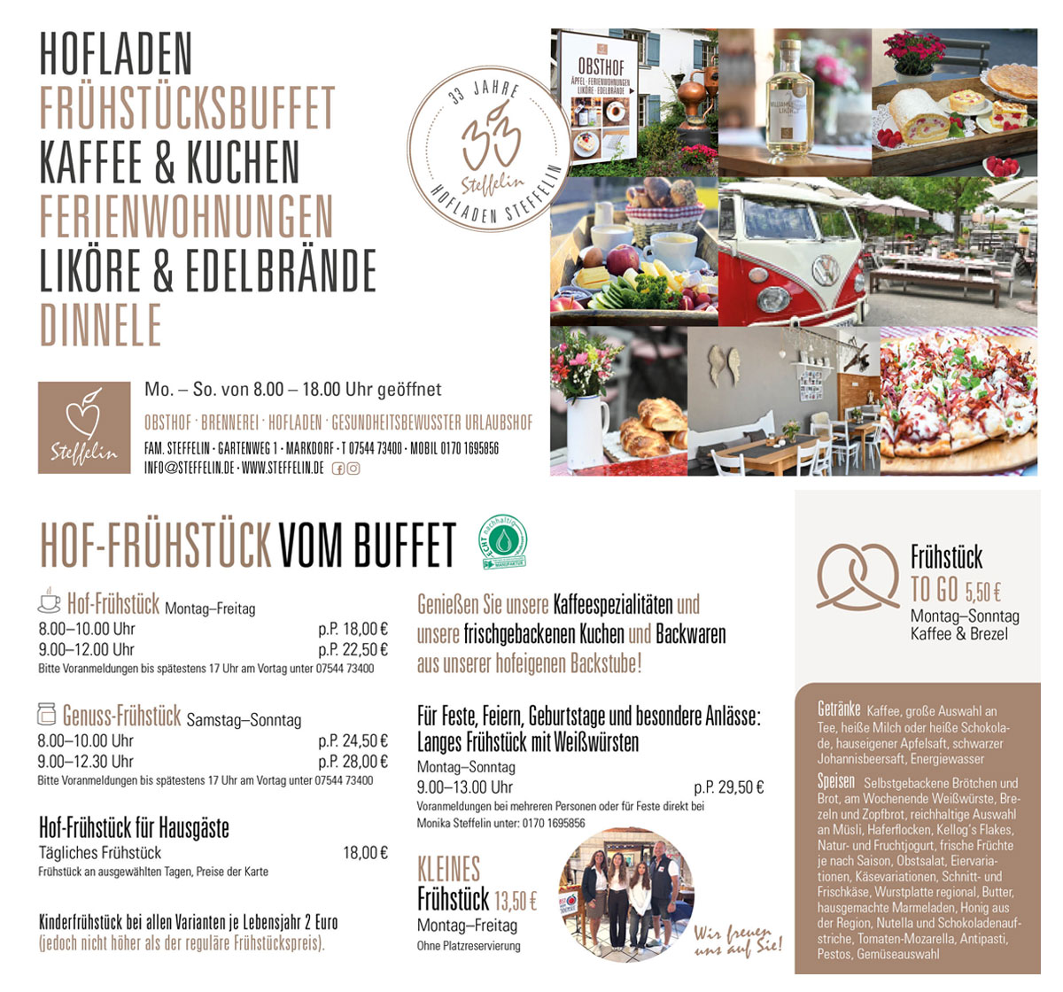 Frühstück Steffelin
